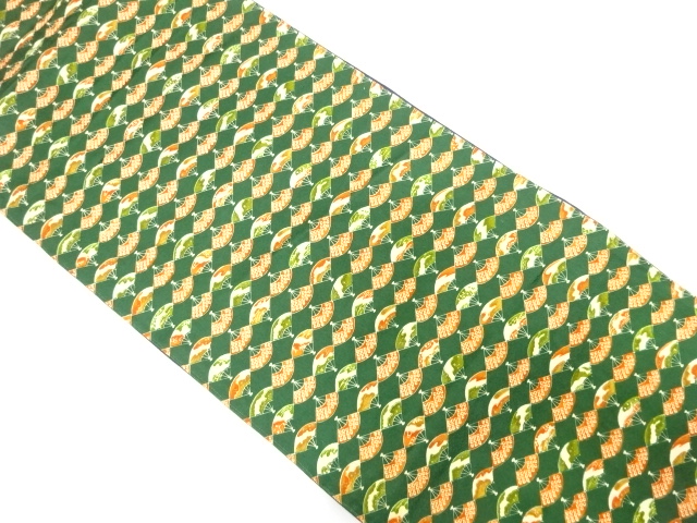 扇模様　全通袋帯